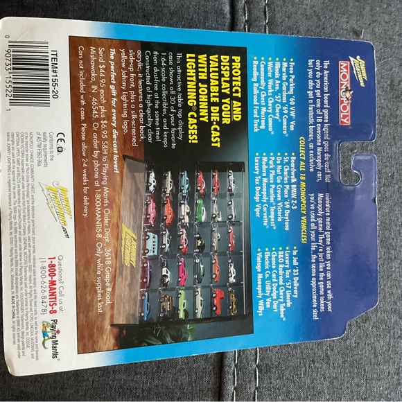 Monopoly 1:64 Die-Cast Johnny Lightning Collectible Car: Community Chest Mustang - Picture 2 of 2